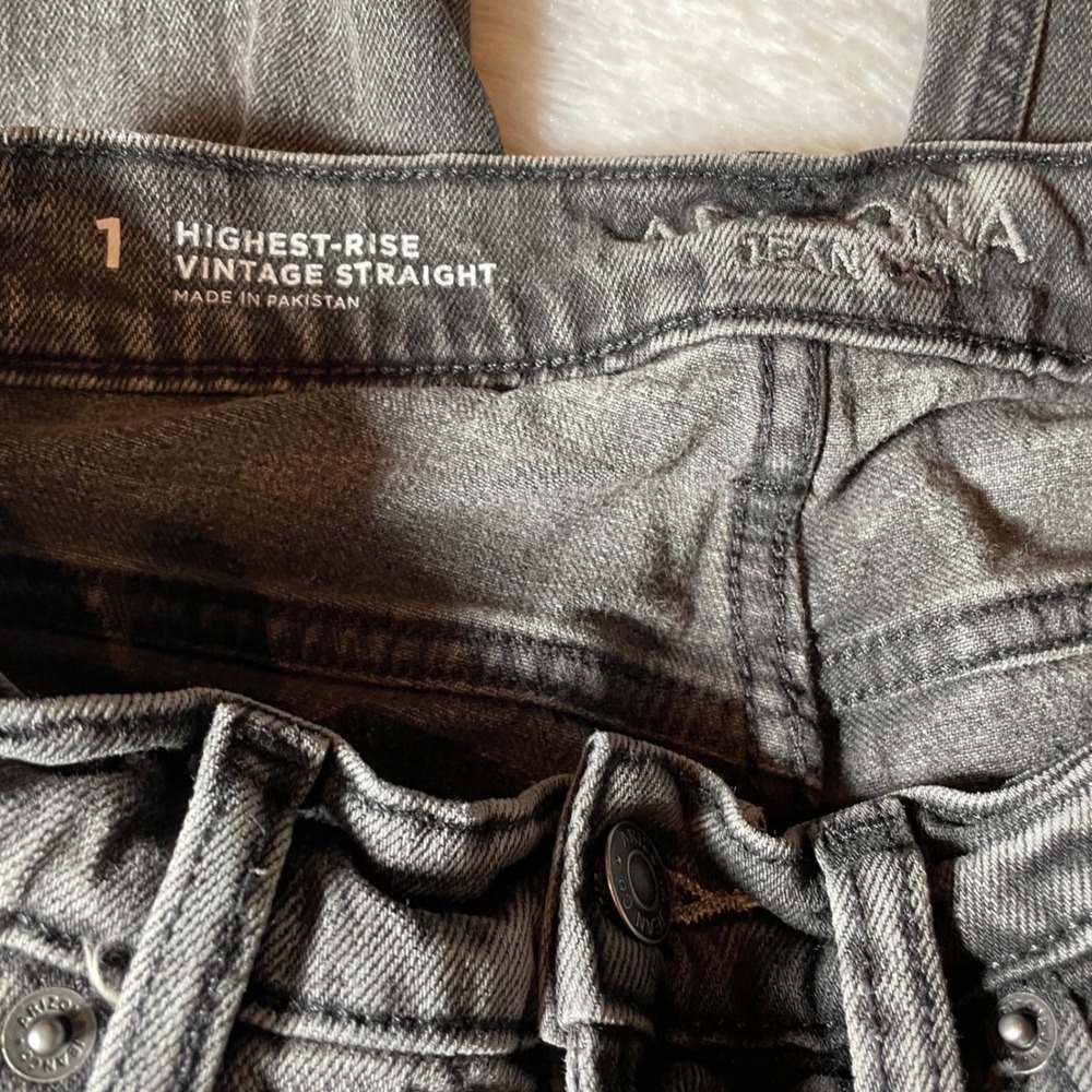 Arizona Jean Co Highest Rise Vintage Straight Studded Embroidered Jeans 1 Indie - Picture 4 of 8